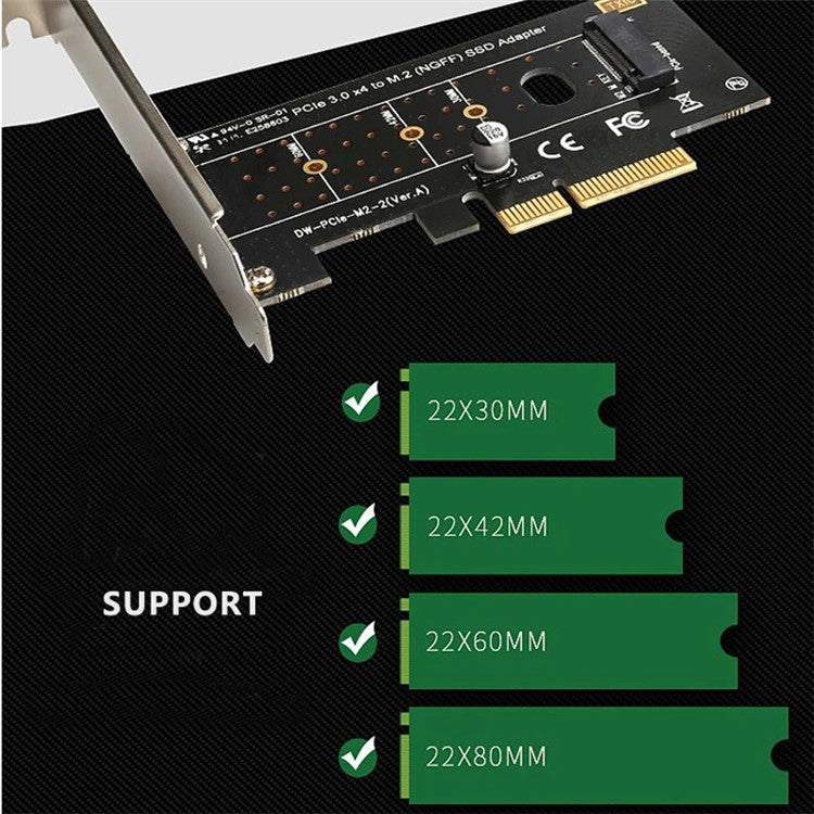 TXB043 M KEY NGFF SSD Adapter Card NVME M.2 to PIC-E 3.0 X4 High Speed Expansion Card