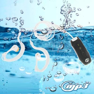 4GB Waterproof IPX8 Maximun Functional Depth 50m MP3 Player with FM Stereo & Belt Clamp (Black)