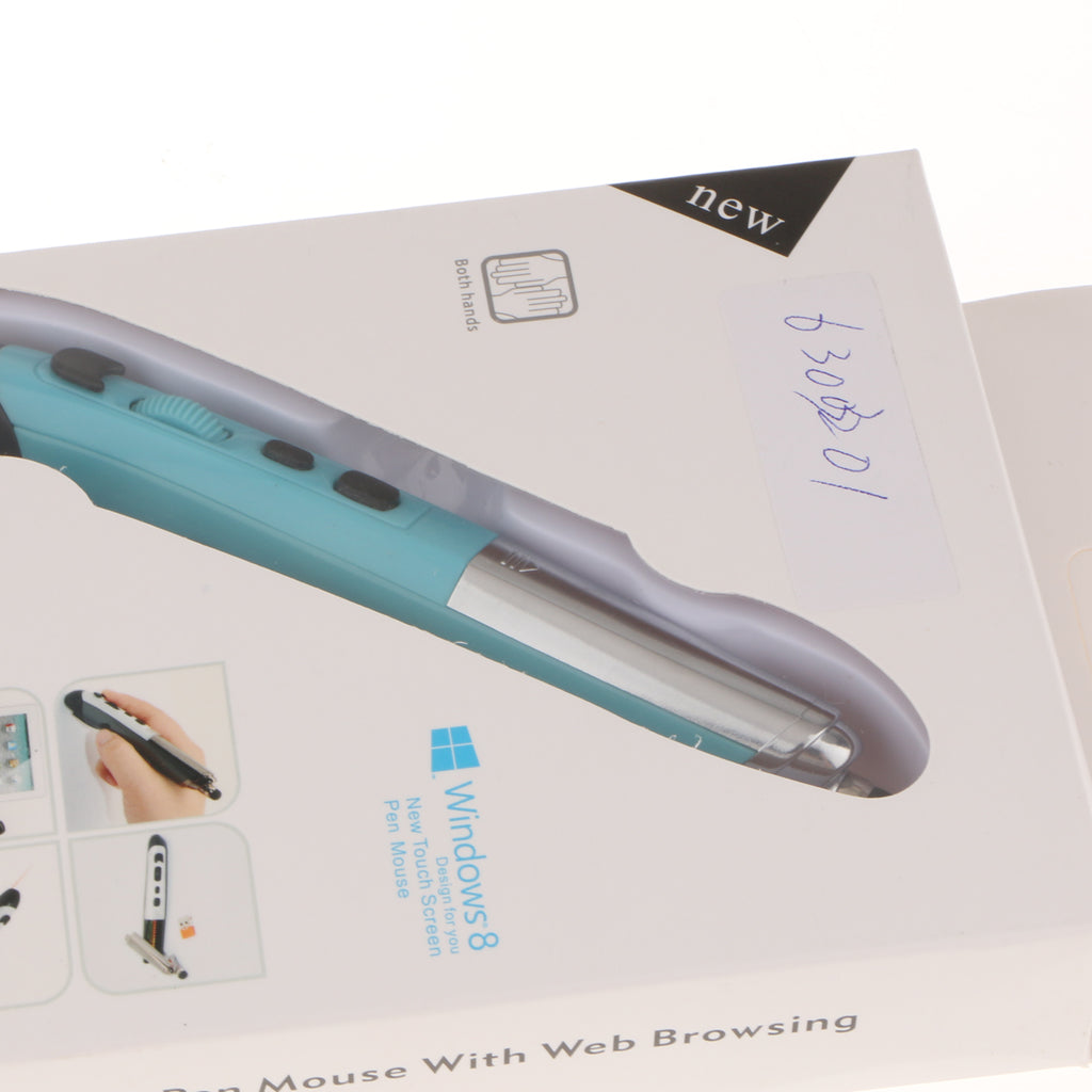 2.4G Wireless Optical USB Pen Mouse For PC Laptop Drawing Teaching PPT Blue