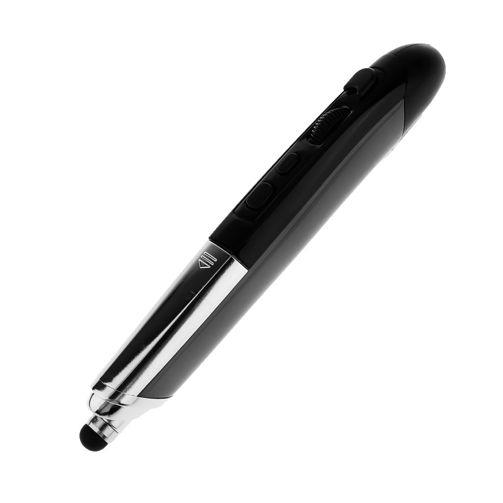 2.4G Wireless Optical USB Pen Mouse For PC Laptop Drawing Teaching PPT Black