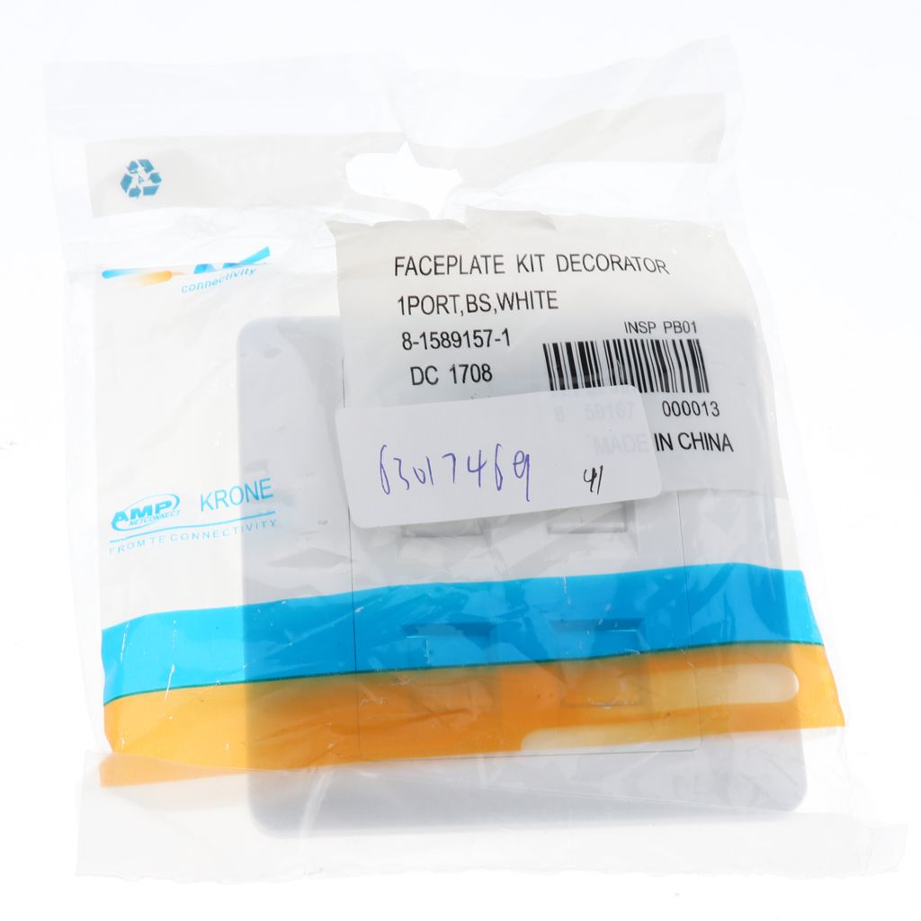 Quad Data Wall Outlet Face Plate 4 Port RJ45/RJ11 Ethernet Network Socket