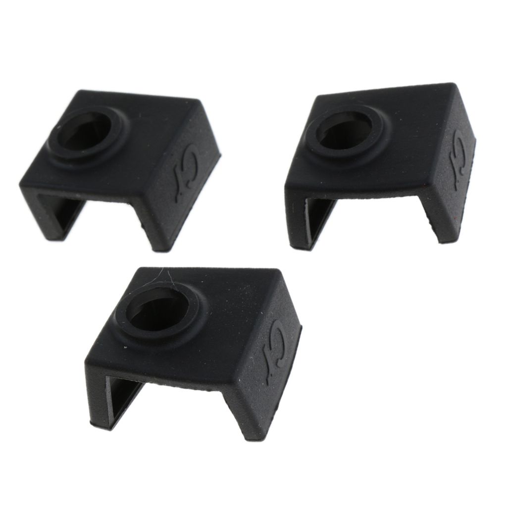 3 Pieces 3D Printer Heater Block Silicone Cover for Creality CR-10,10S,S4,S5