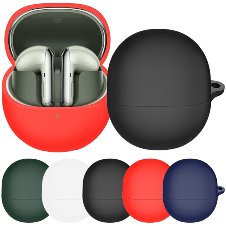 For Xiaomi Buds 4 Bluetooth Earphone Charging Bin Case Flexible Silicone Sleeve Full Protection Cover - Black