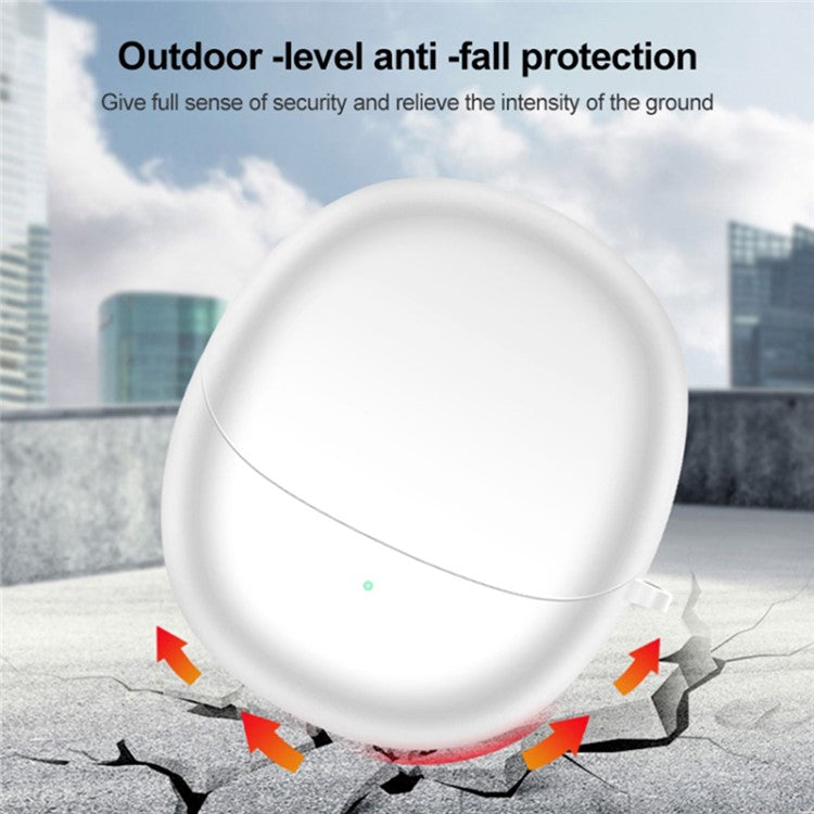 For Xiaomi Buds 4 Bluetooth Earphone Charging Bin Case Flexible Silicone Sleeve Full Protection Cover - White