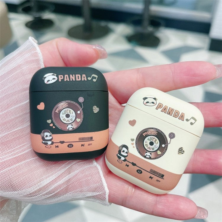 For AirPods with Charging Case (2016) / (2019) / AirPods with Wireless Charging Case (2019) TPU Cover Earphone Case - Black