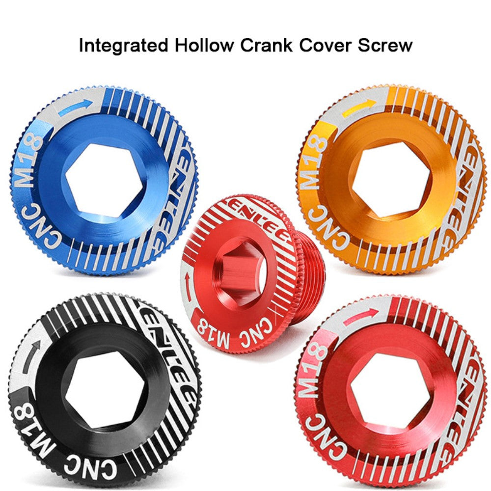 1pc M20 Bike Bicycle MTB Mountain Bike Crank Bolt Hollow Fixing Crank Arm Bolt Cap Screw Aluminum Alloy -20mm (Red)