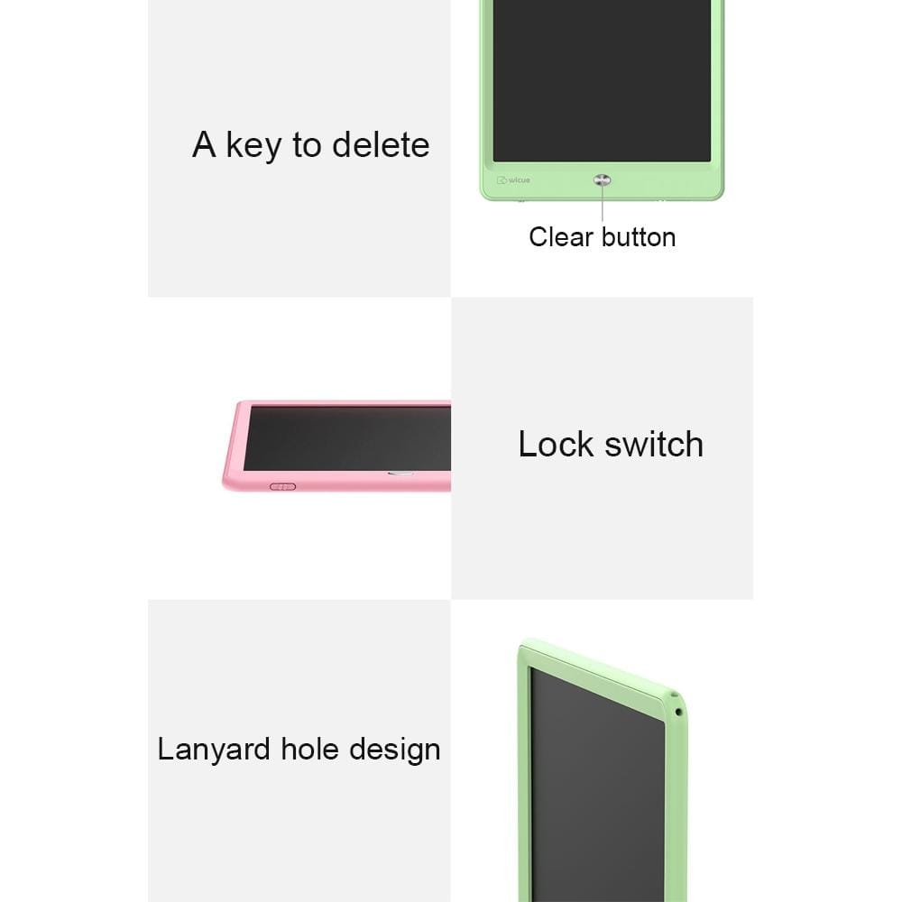 Original Xiaomi Youpin Wicue Kids LED Handwriting Board Imagine Drawing ad (Pink)
