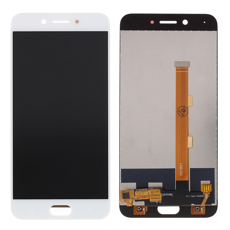 LCD Screen and Digitizer Assembly Part for OPPO A77 - White