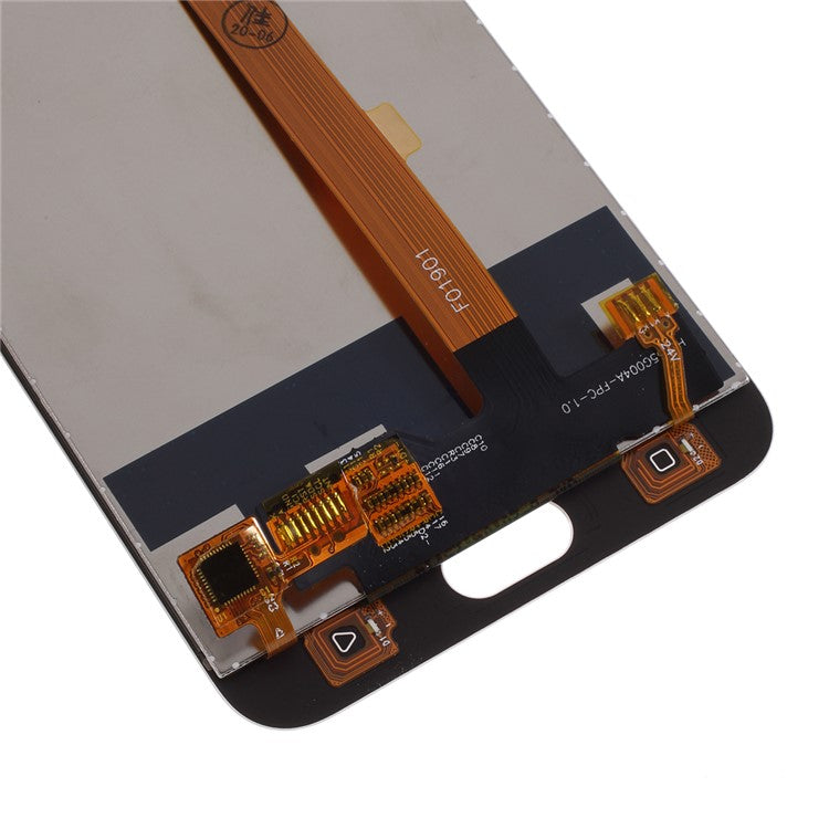LCD Screen and Digitizer Assembly Part for OPPO A77 - White