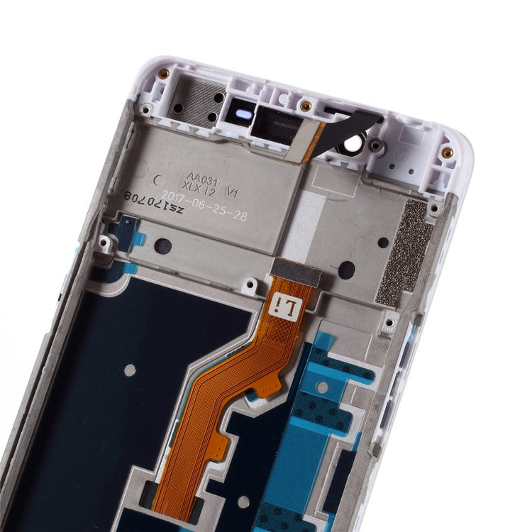 Assembly LCD Screen and Digitizer Assembly + Frame Part for Oppo A37 - White