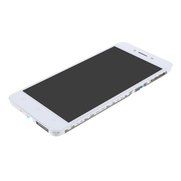 Assembly LCD Screen and Digitizer Assembly + Frame Part for Oppo A37 - White