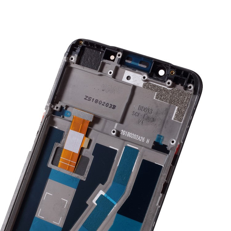 Assembly LCD Screen and Digitizer Assembly + Frame Replacement for OPPO A83 - Black