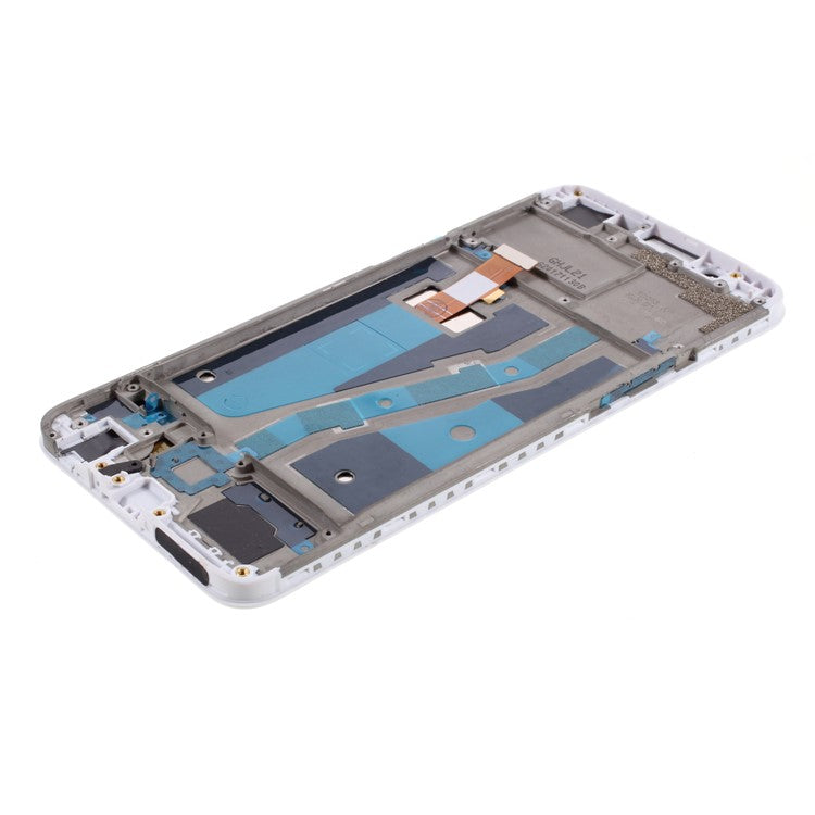 Assembly LCD Screen and Digitizer Assembly + Frame Replacement for OPPO A83 - White