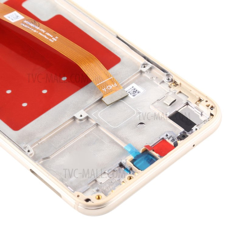 LCD Screen and Digitizer Assembly + Frame Replacement (without Logo) for Huawei P20 Lite (2018)/Nova 3e (China) - Gold