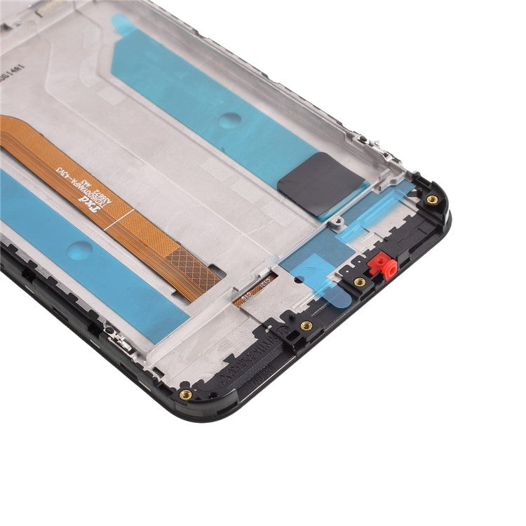 Grade B LCD Screen and Digitizer Assembly + Frame (without Logo) for Asus Zenfone Max Pro (M1) ZB601KL/ZB602KL - Black