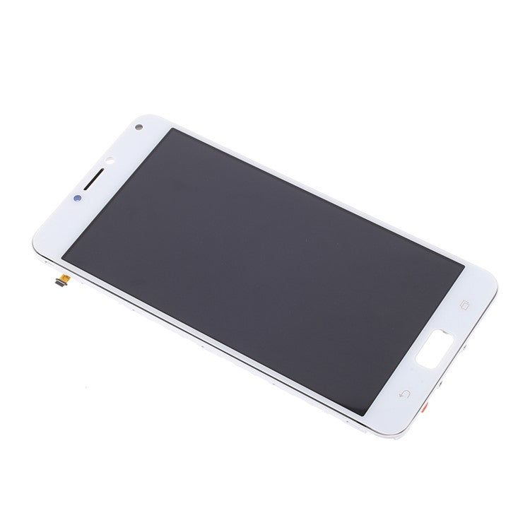Assembly LCD Screen and Digitizer Assembly + Frame (Without LOGO) for Asus Zenfone 4 Max ZC554KL - White