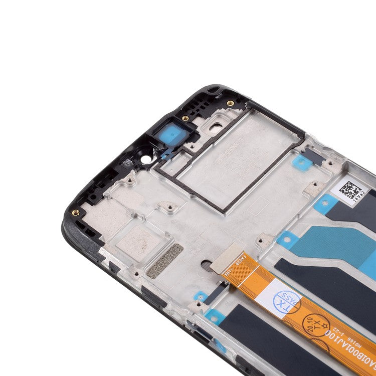 OEM LCD Screen and Digitizer Assembly + Frame Replacement Part for Realme 5 - Black