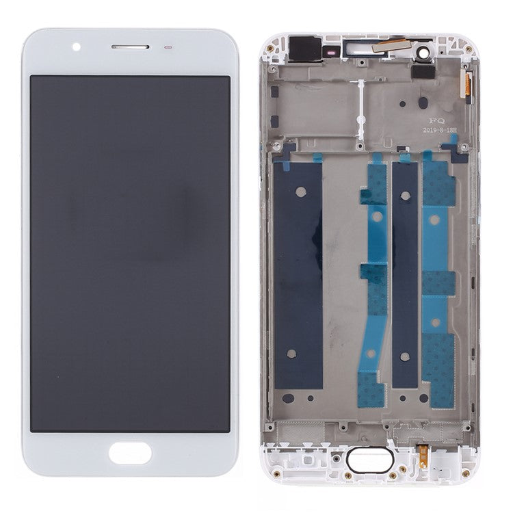 Assembly LCD Screen and Digitizer Assembly + Frame for Oppo A59 / Oppo F1s - White