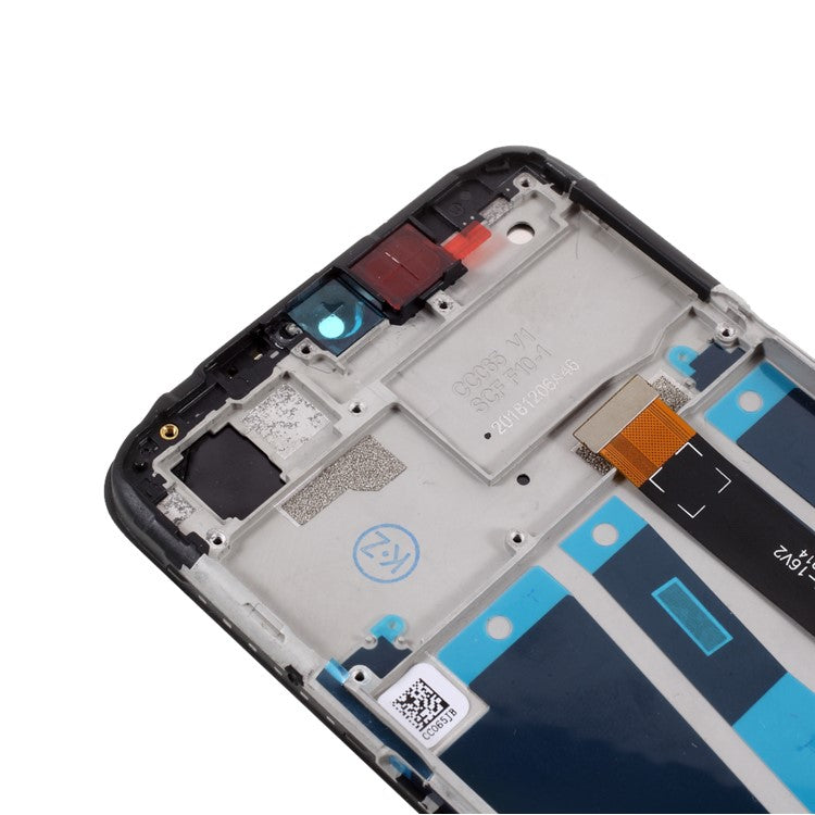 LCD Screen and Digitizer Assembly + Frame Repair Part for Oppo A7 - Black