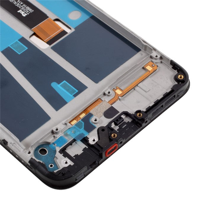 LCD Screen and Digitizer Assembly + Frame Repair Part for Oppo A7 - Black