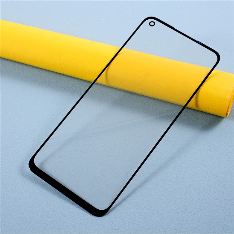 Screen Glass Lens + OCA Adhesive Replace Part for Oppo A52 2020 CPH2061, CPH2069, PADM00, PDAM10 - Black