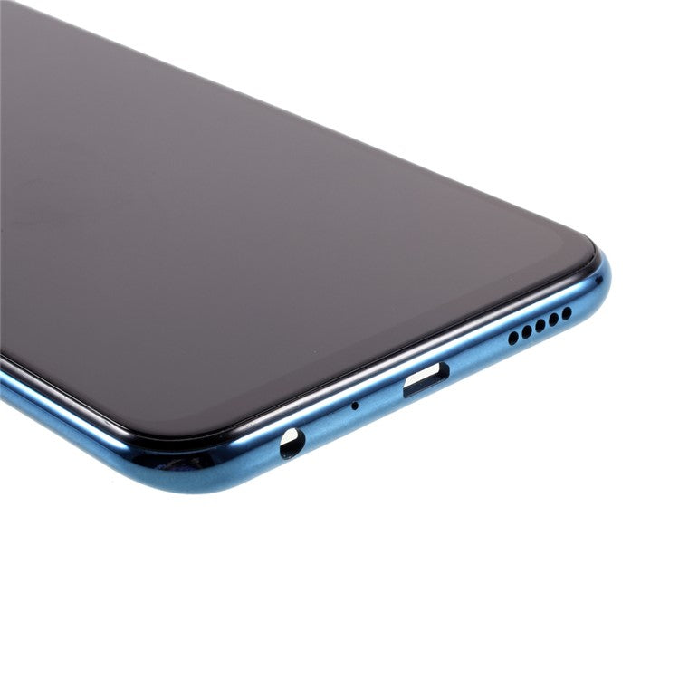 LCD Screen Display Digitizer Assembly with Frame (Without Logo) for Huawei Y9 (2019) / Enjoy 9 Plus - Blue