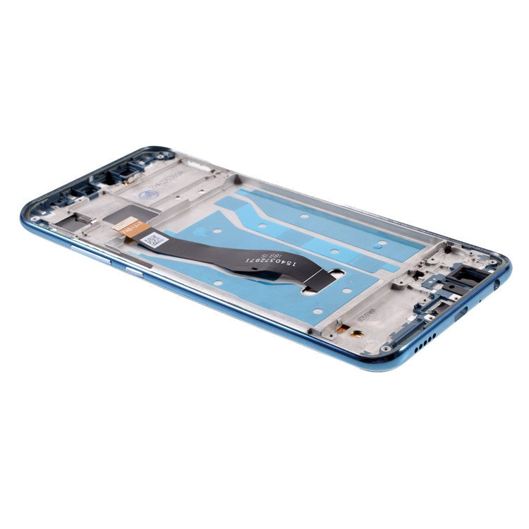 LCD Screen Display Digitizer Assembly with Frame (Without Logo) for Huawei Y9 (2019) / Enjoy 9 Plus - Blue