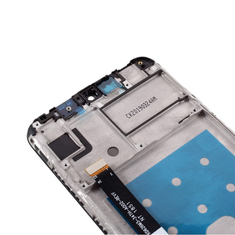 LCD Screen and Digitizer Full Assembly with Frame Repair Part for Huawei Y7 (2019) / Enjoy 9 (6Pin Line Version 3+32GB) - Black