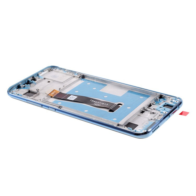 Grade B LCD Screen and Digitizer Assembly + Frame (Without Logo) for Huawei Honor 10 Lite - Blue