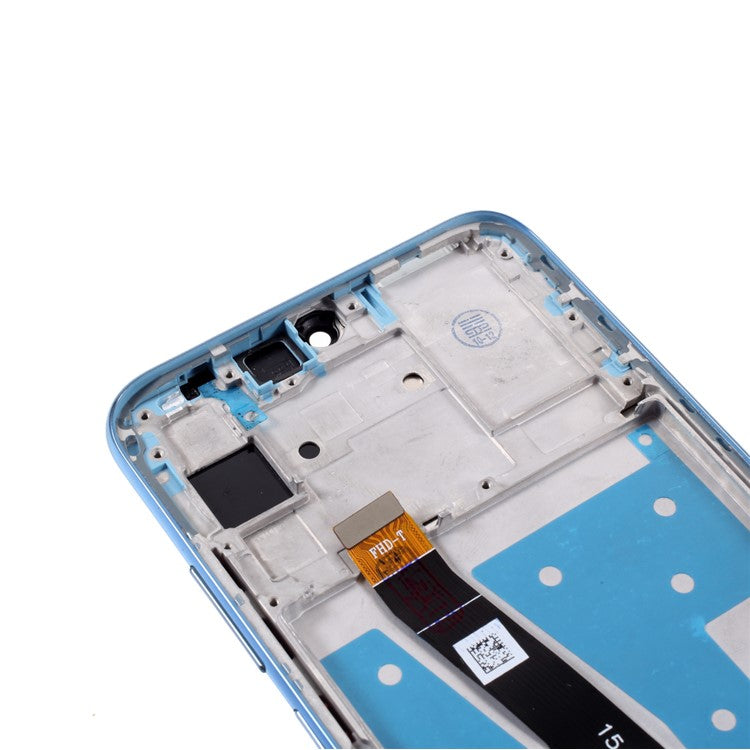 Grade B LCD Screen and Digitizer Assembly + Frame (Without Logo) for Huawei Honor 10 Lite - Blue