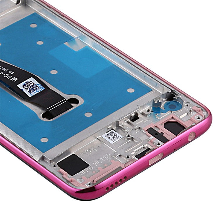 Grade B LCD Screen and Digitizer Assembly + Frame (without Logo) for Huawei Honor 10 Lite - Red