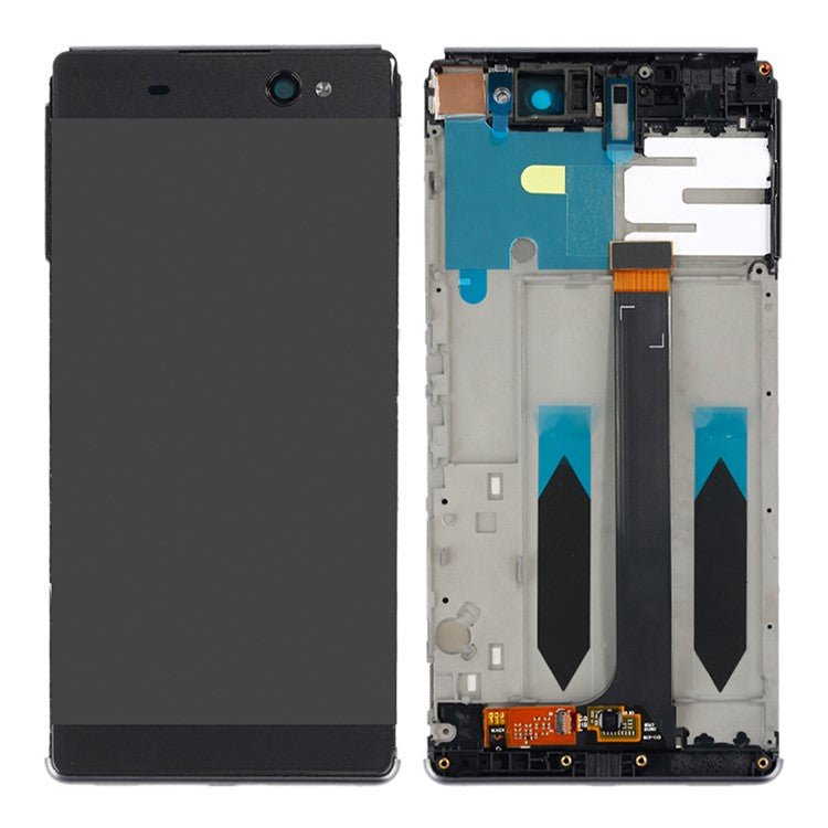 LCD Screen and Digitizer Full Assembly with Frame Replacement Part for Sony Xperia XA Ultra - Black