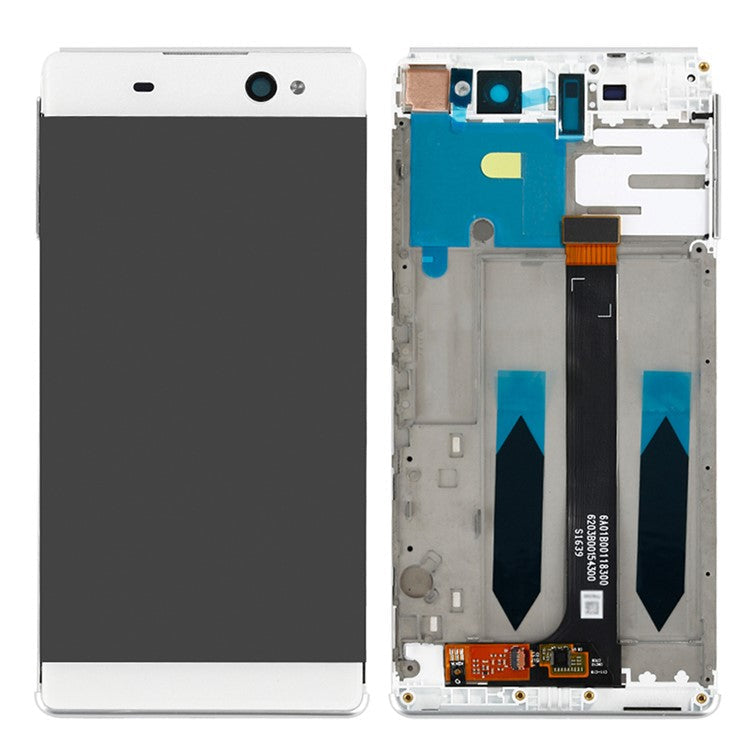LCD Screen and Digitizer Full Assembly with Frame Replacement Part for Sony Xperia XA Ultra - White