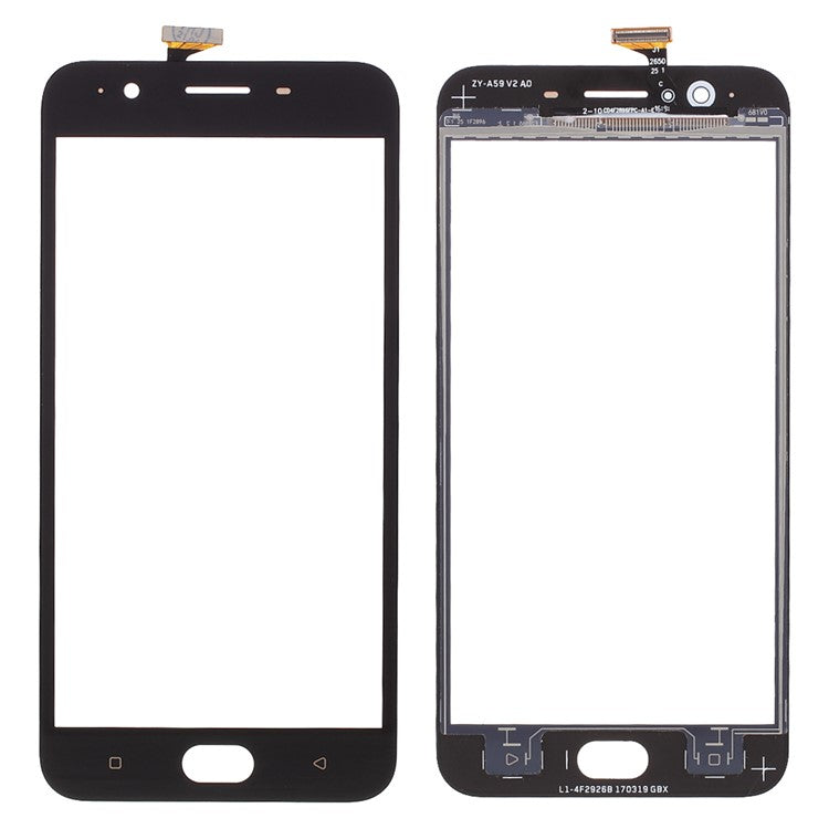 Digitizer Touch Screen Glass Replace Part (without Logo) for Oppo A59 - Black