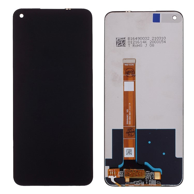 For OPPO A72 LCD Screen and Digitizer Assembly Spare Replacement Part (without Logo) - Black