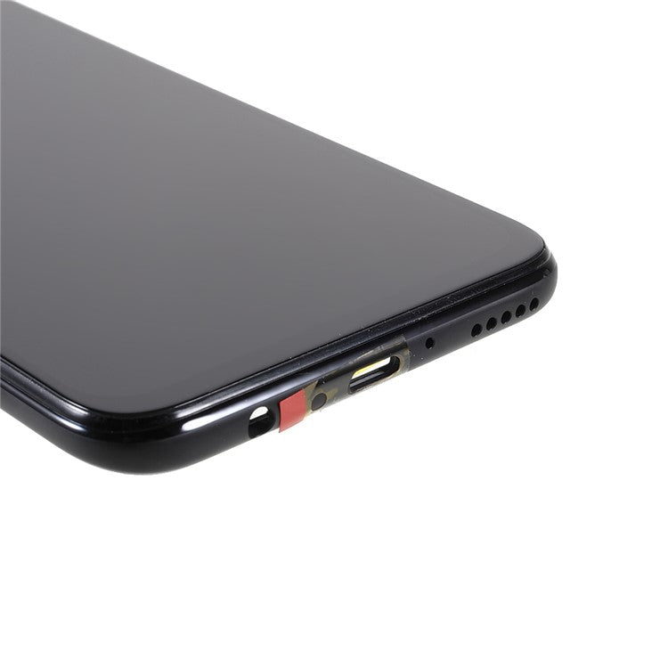 For Huawei P40 lite 4G/nova 6 SE LCD Display Screen and Digitizer Assembly + Frame Replacement Parts (without Logo) - Black