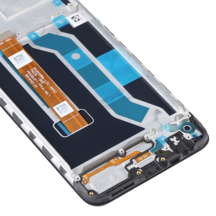 Grade B LCD Screen and Digitizer Assembly + Frame Replacement Part (without Logo) for Realme C3 (without Fingerprint) / Realme 5i / Realme 5s - Black