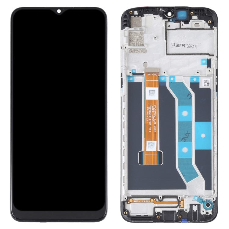 Grade C Assembly LCD Screen and Digitizer Assembly + Frame Replace Part (without Logo) for Realme 6i