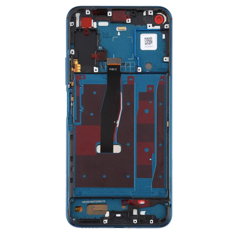 Grade B LCD Screen and Digitizer Assembly + Frame Replacement (without Logo) for Honor 20 Pro - Blue