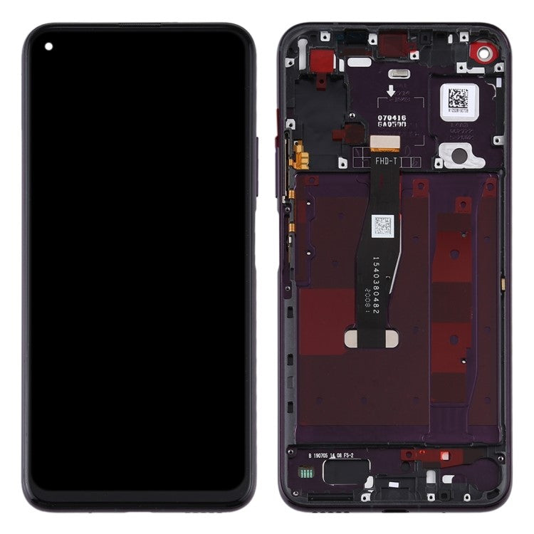Grade B LCD Screen and Digitizer Assembly + Frame Replacement (without Logo) for Honor 20 Pro - Black