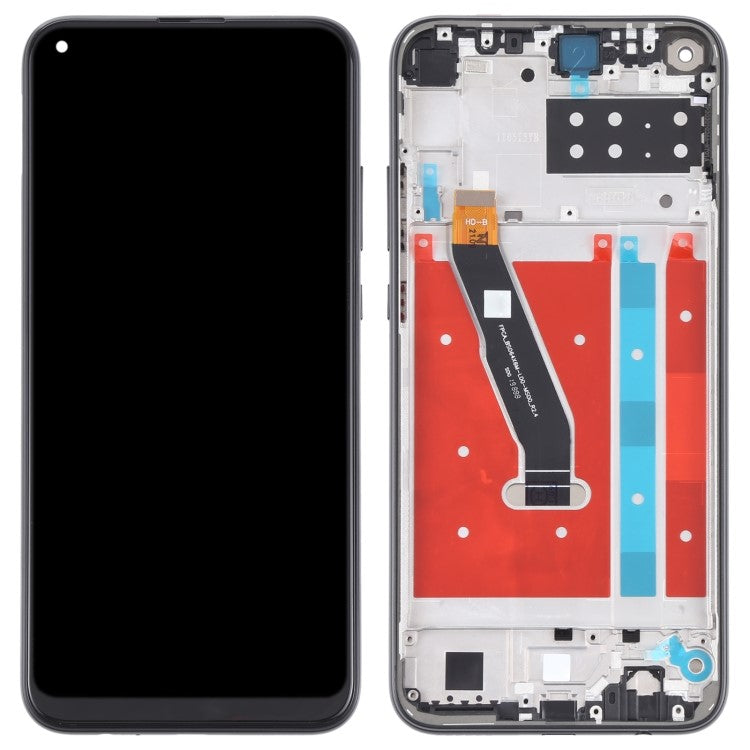 Grade B LCD Screen and Digitizer Assembly + Frame Replacement (without Logo) for Honor Play 4T - Black