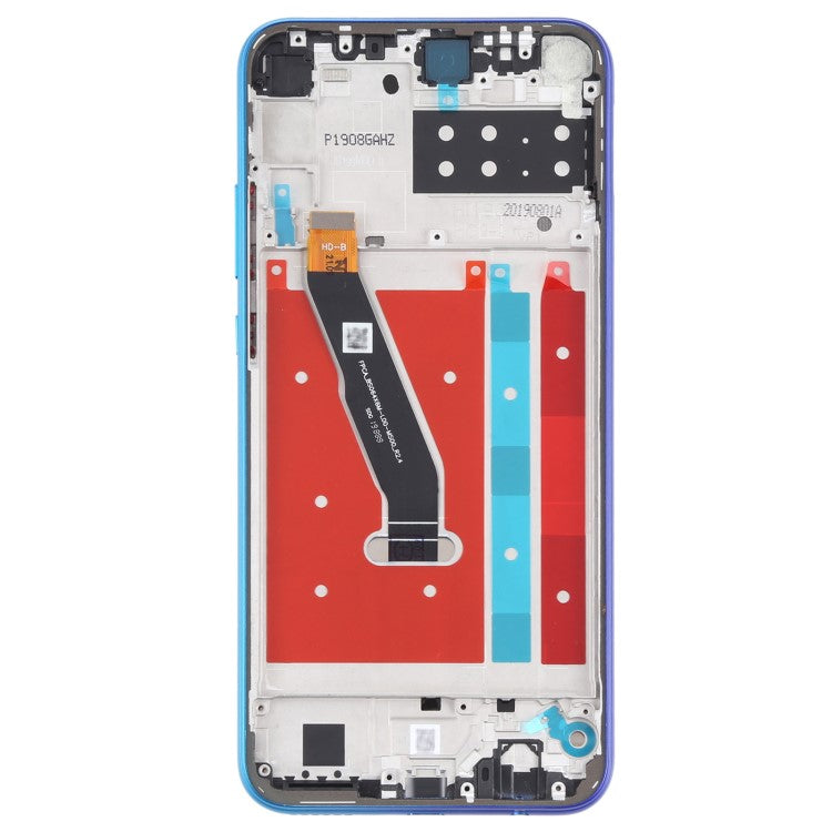 Grade B LCD Screen and Digitizer Assembly + Frame Replacement (without Logo) for Honor Play 4T - Blue