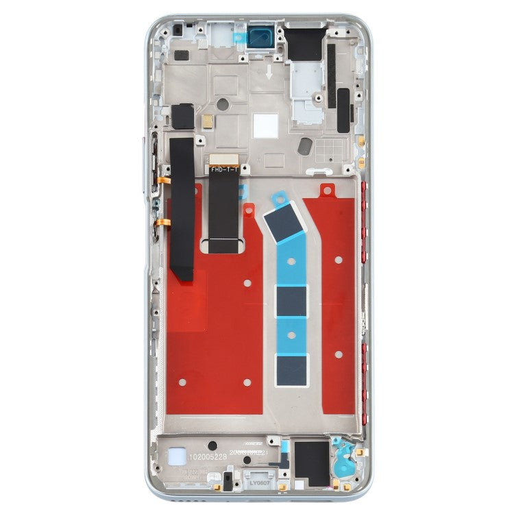 Grade B LCD Screen and Digitizer Assembly + Frame Replacement (without Logo) for Honor X10 5G - Silver