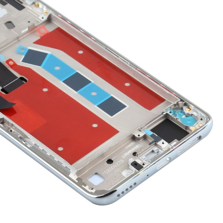 Grade B LCD Screen and Digitizer Assembly + Frame Replacement (without Logo) for Honor X10 5G - Silver
