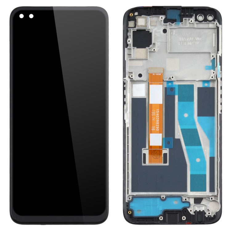Grade B LCD Screen and Digitizer Assembly + Frame Replacement (without Logo) for Realme 6 Pro RMX2061/RMX2063