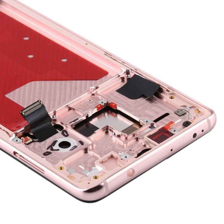 Grade B LCD Screen and Digitizer Assembly + Frame Replacement (without Logo) for Huawei Mate 20 - Pink/Gold