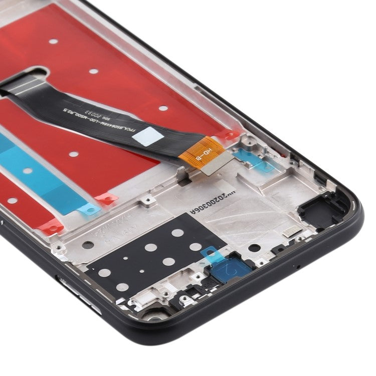 OEM Grade S LCD Screen and Digitizer Assembly + Frame Replacement Part (without Logo) for Huawei P40 lite E / Y7p (2020) - Black