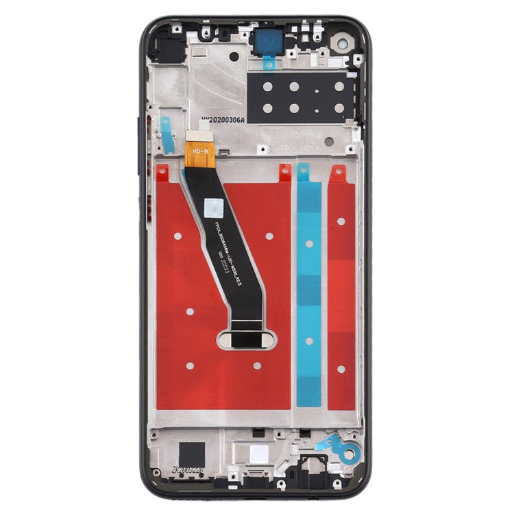 Grade C LCD Screen and Digitizer Assembly + Frame Replacement Part (without Logo) for Huawei P40 lite E / Y7p (2020) - Black