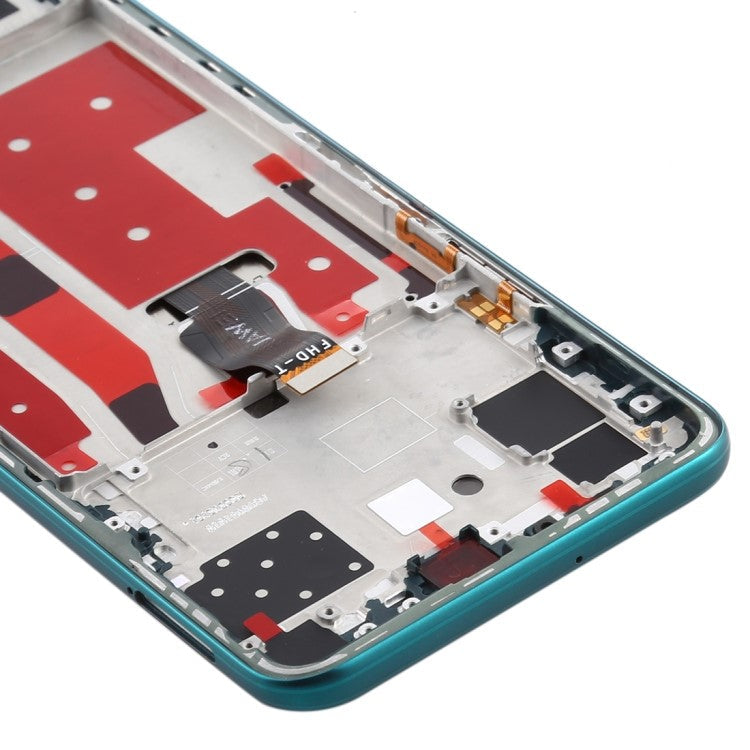 OEM Grade S LCD Screen and Digitizer Assembly + Frame Replacement Part (without Logo) for Huawei nova 7 SE / P40 Lite 5G - Green