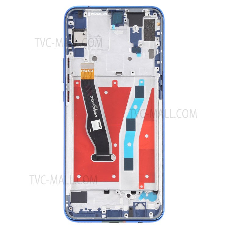 Grade C LCD Screen and Digitizer Assembly + Frame Replacement Part (without Logo) for Huawei P Smart Z / Y9 Prime 2019 - Blue